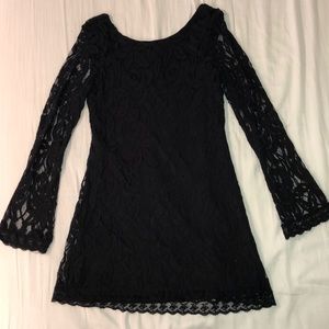 Black Lace Mini Dress